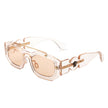 Xanadusk- Geometric Retro Irregular Brow-Bar Square Fashion Sunglasses