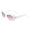 Wonderia - Rectangle Narrow Retro Slim Square Fashion Sunglasses