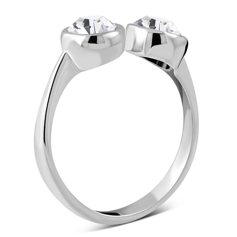 Bague d'orteil en argent et zircone cubique