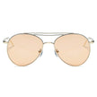 EDMOND | Lunettes de soleil aviateur unisexes, verres transparents, Style mode, cercle