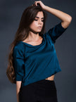 Twisted Round Neck Cropped Top