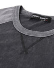 ZIMEGO Mens Athletic Fit Baseball Retro Contrast Long Sleeve Raglan T-Shirt