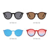 CROSBY | Unisex Fashion Retro Round Horn Rimmed Sunglasses