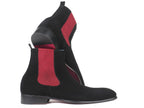 Bottines Chelsea en daim noir Paul Parkman (ID#SD841BLK)