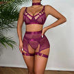 Hollow Out Exotic Set With Garters