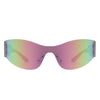 Galadriel - Futuristic Mirrored Cyberpunk Sport Reflective Shield Sunglasses