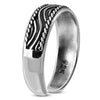 Bague d'orteil en argent sterling avec vagues