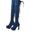 Winter Platform Over the Knee High Shoes