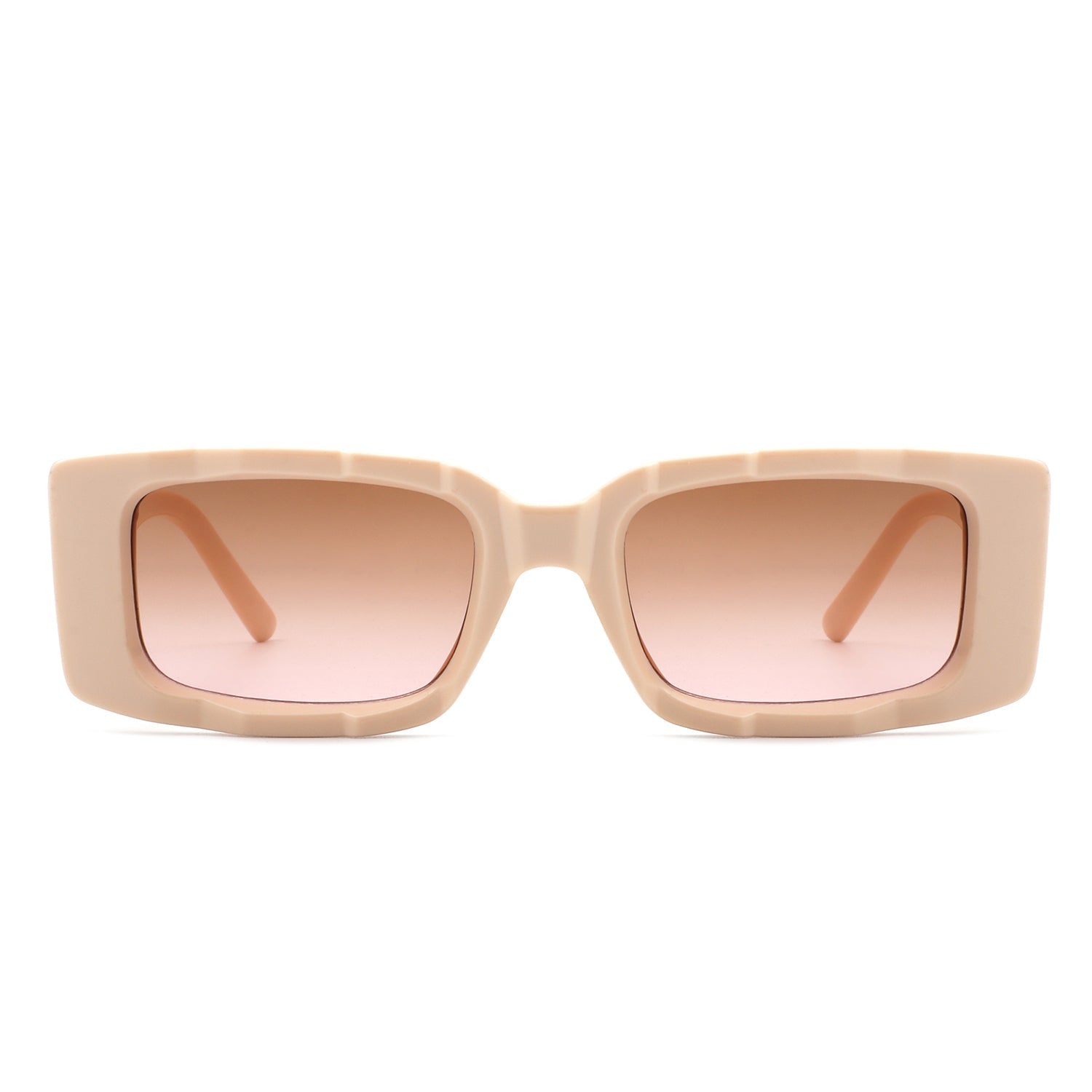 Tigrilla - Rectangle Retro Flat Top Fashion Vintage Square Sunglasses