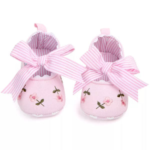 Baby Girl Shoes Lace Floral Embroidered