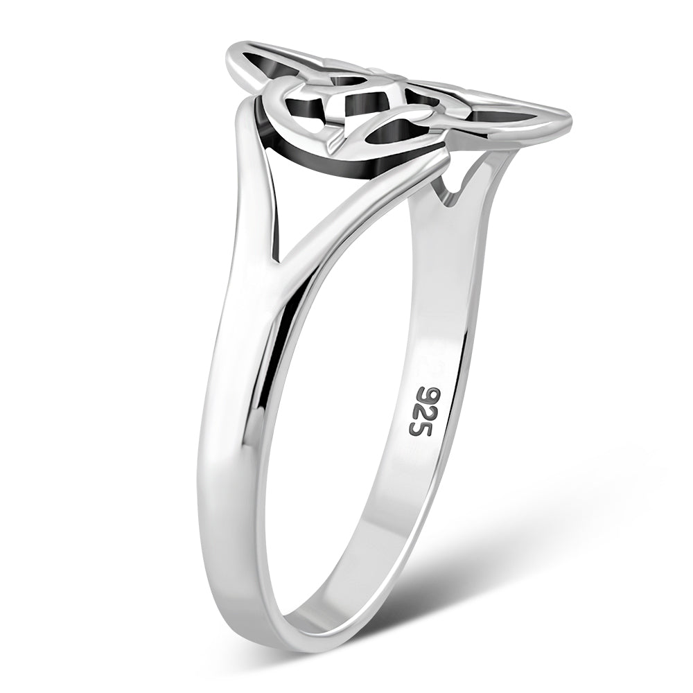 Sterling Silver Celtic Trinity Knot Ring