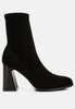 Candid High Ankle Flared Block Heel Boots