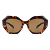 Crystalx - Women Geometric Retro Polygon Square Fashion Sunglasses