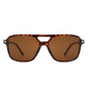 Skyhavoc - Retro Square Brow-Bar Fashion Aviator Sunglasses