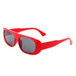 Midnites - Rectangle Retro Oval Fashion Flat Top Vintage Sunglasses