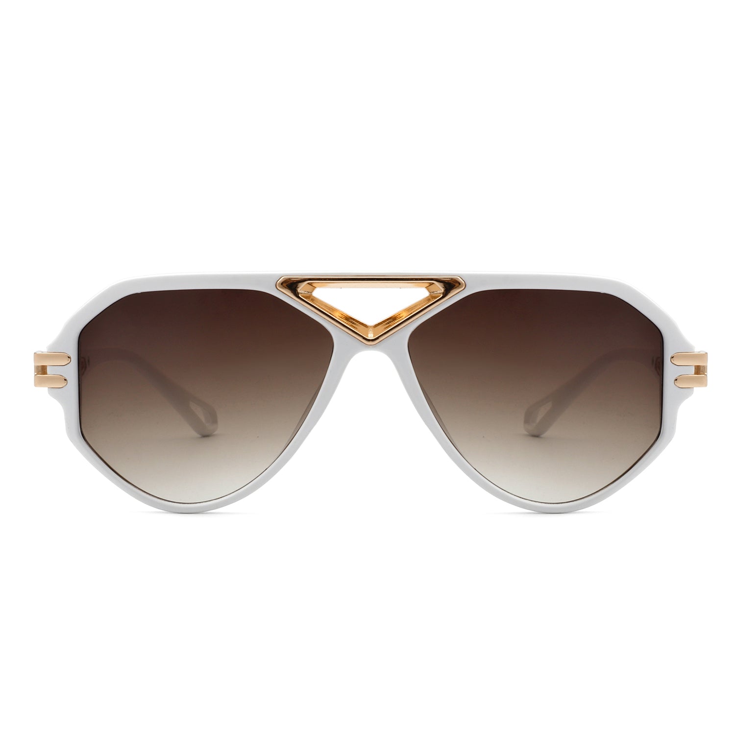 Unityth - Geometric Retro Round Vintage Fashion Aviator Sunglasses