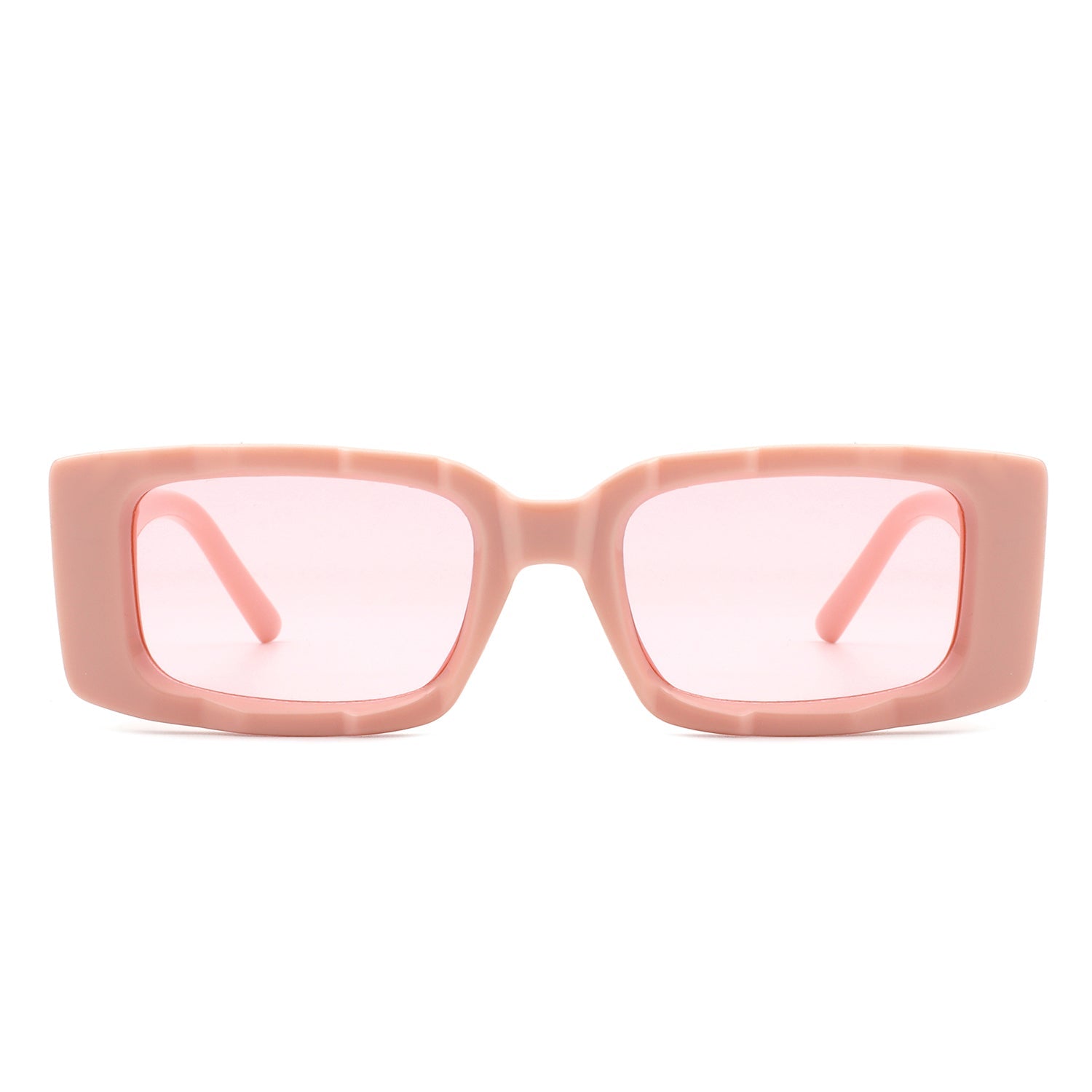 Tigrilla - Rectangle Retro Flat Top Fashion Vintage Square Sunglasses