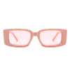 Tigrilla - Rectangle Retro Flat Top Fashion Vintage Square Sunglasses