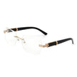 Hailstorm - Rectangle Retro Rimless Tinted Frameless Fashion Square Sunglasses