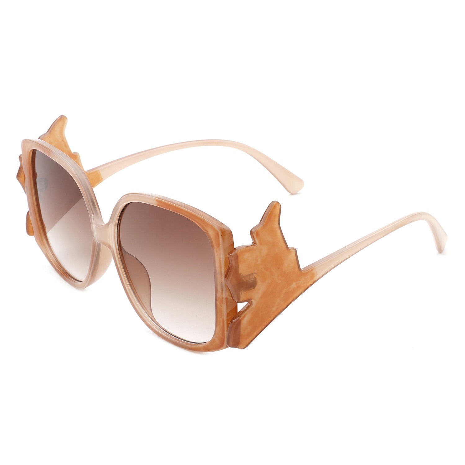 Vortexia - Oversize Irregular Frame Large Fashion Square Sunglasses