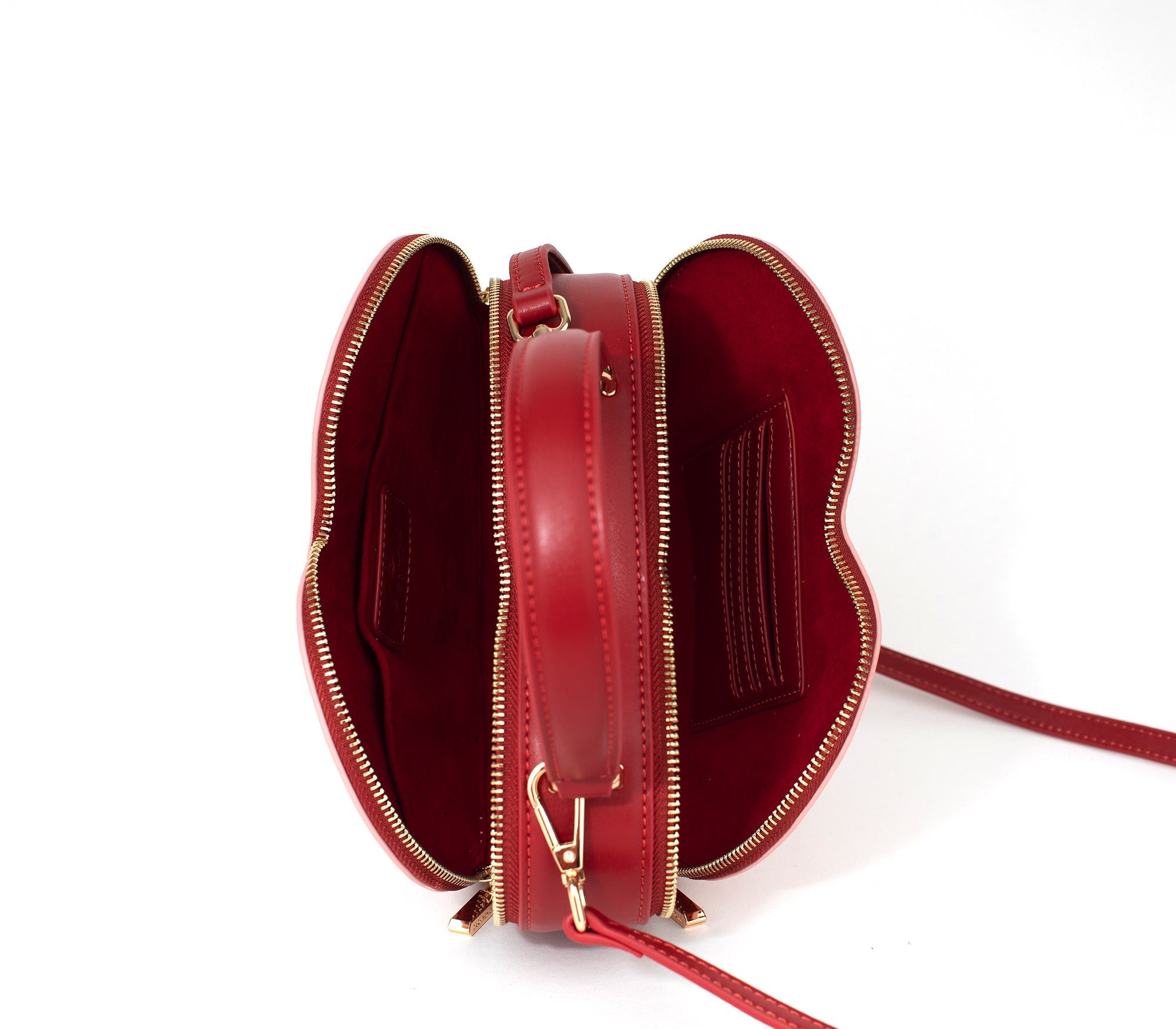 Sweetheart - Red & Pink Vegan Crossbody Bag