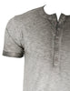 ZIMEGO Chemise Henley vintage à manches courtes et col rond pour homme avec poche poitrine