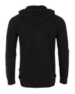 ZIMEGO Sweat à capuche teint pigmenté pour homme – Athlétique col en V à manches longues