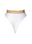 Kira High Waist Bottom - White