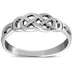 Celtic Knot Plain Silver Ring