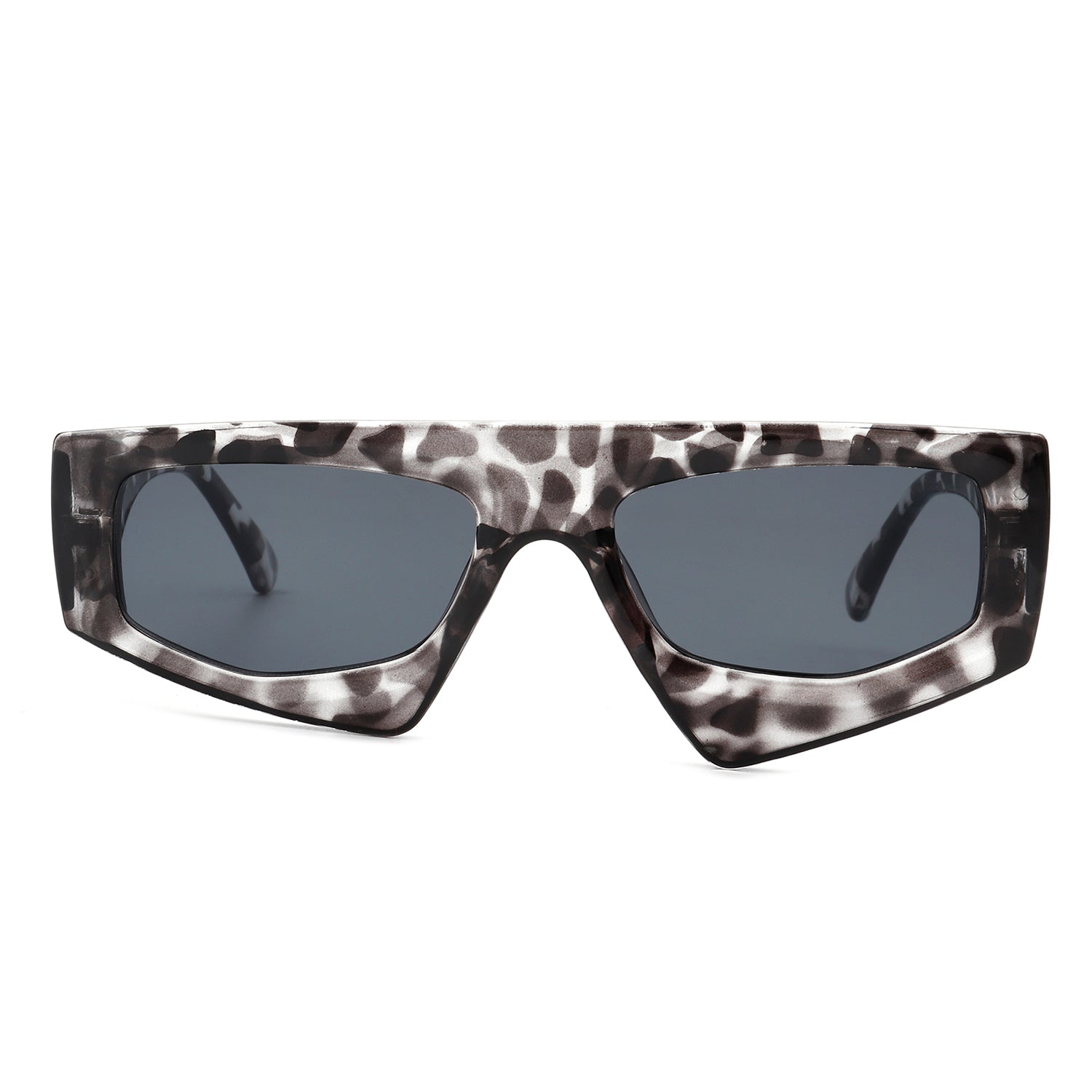 Xyrisia - Rectangle Retro Geometric Sunglasses