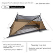 Double-Sided Silicon-Coated Pyramid Tent