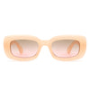 Wonderia - Rectangle Narrow Retro Slim Square Fashion Sunglasses