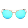 Aspen - Women Trendy Mirrored Lens Cat Eye Sunglasses