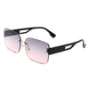 Dreamsea - Rectangle Classic Rimless Square Retro Tinted Fashion Sunglasses