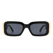 Quixotic - Rectangle Narrow Fashion Tinted Square Sunglasses