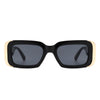 Quixotic - Rectangle Narrow Fashion Tinted Square Sunglasses