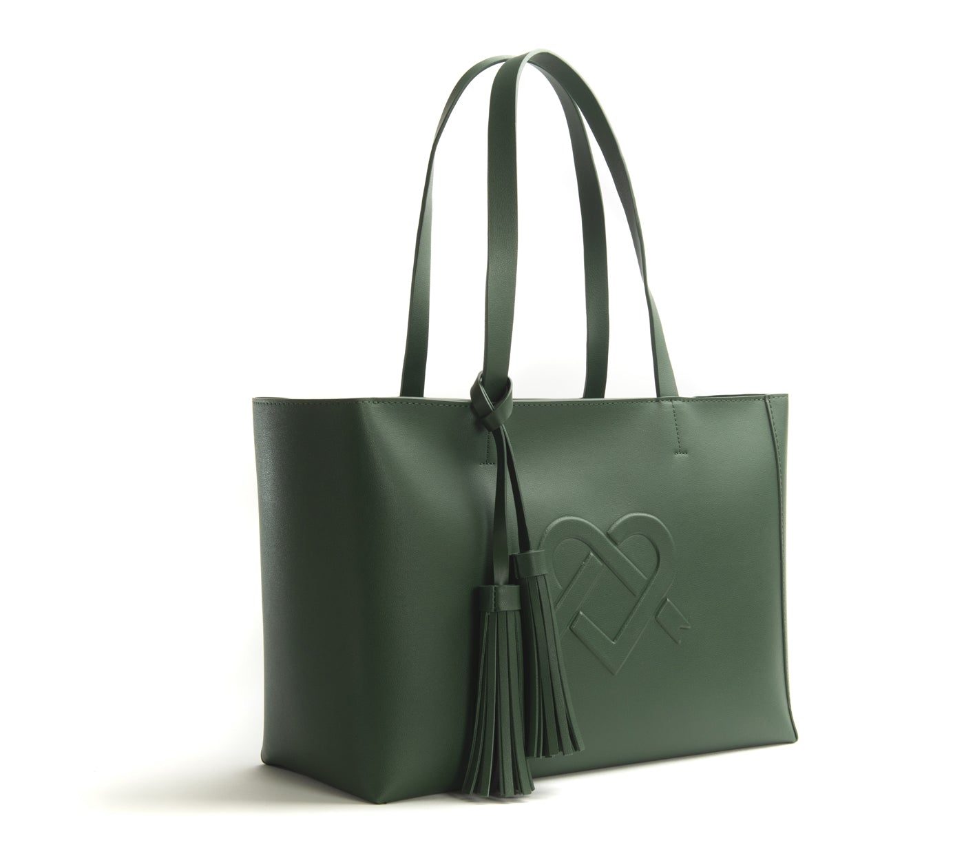 Tippi - Green Vegan Leather Tote Bag