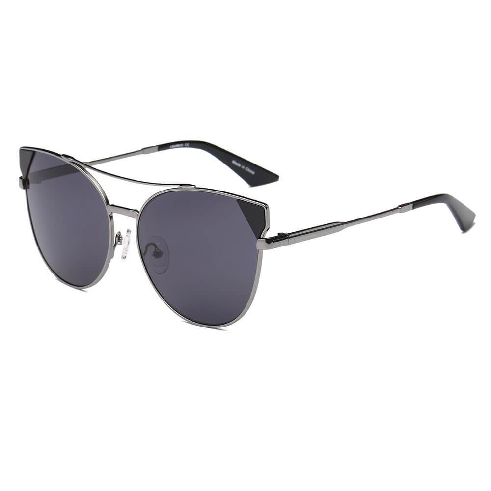 CLARCKSTON | Women's Trendy Mirrored Lens Cat Eye Sunglasses