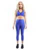 Ensemble de vêtements de sport Firenze - Leggings et soutien-gorge de sport - Bleu [FABRIQUÉ EN ITALIE]