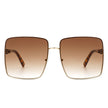 Evangely - Classic Square Tinted Fashion Oversize Women Sunglasses