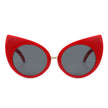 Iridessa - Women Mod Retro High Pointed Oversize Fashion Cat Eye Sunglasses