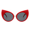 Iridessa - Women Mod Retro High Pointed Oversize Fashion Cat Eye Sunglasses