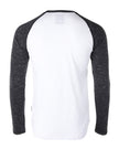 ZIMEGO T-shirt raglan à manches longues pour homme, coupe athlétique, style baseball rétro contrasté