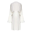 Sakiya Pleated Long Sleeve Shirt Dress - White