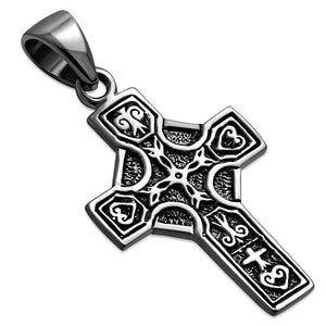 Petit pendentif en argent croix celtique