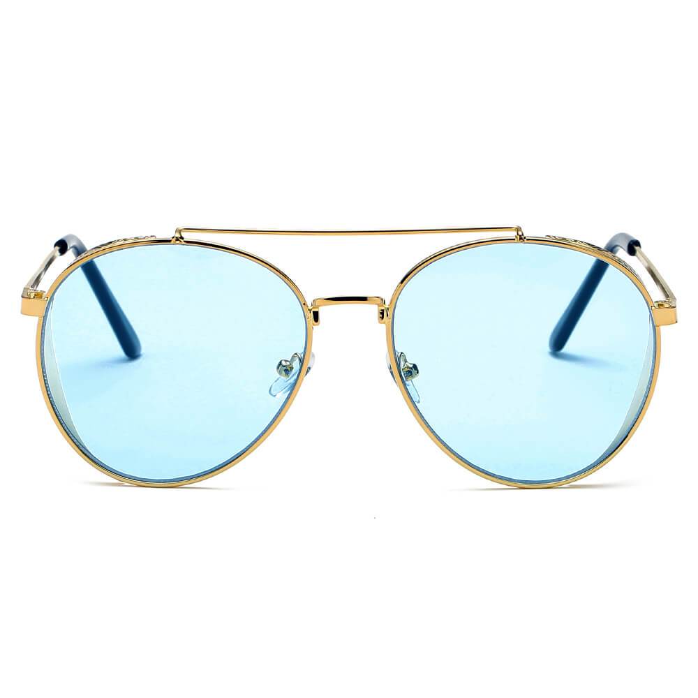 LAREDO | Modern Aviator Brow Bar Aviator Fashion Sunglasses