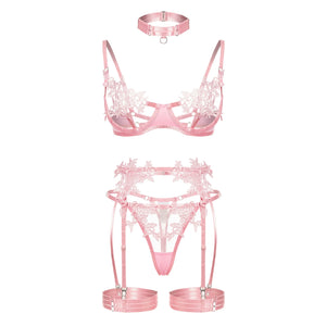 Sensual Lingerie Open Bra See Through Fancy Underwear Luxury Lace Exotic Sets Ellolace