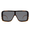 Wildwind - Square Fashion Flat Top Oversize Retro Sunglasses