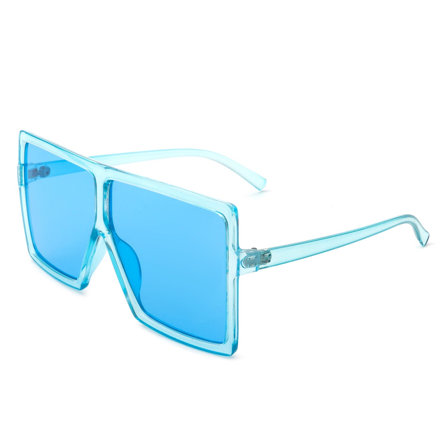 Amarylla - Oversize Flat Top Square Tinted Women Fashion Sunglasses