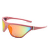 Luminize - Square Fashion Mirrored Wrap Around Sport Sunglasses